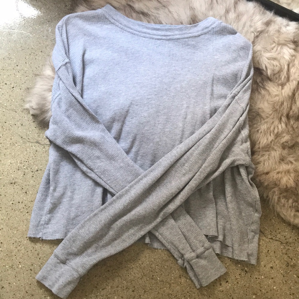 brandy melville long sleeve ribbed top